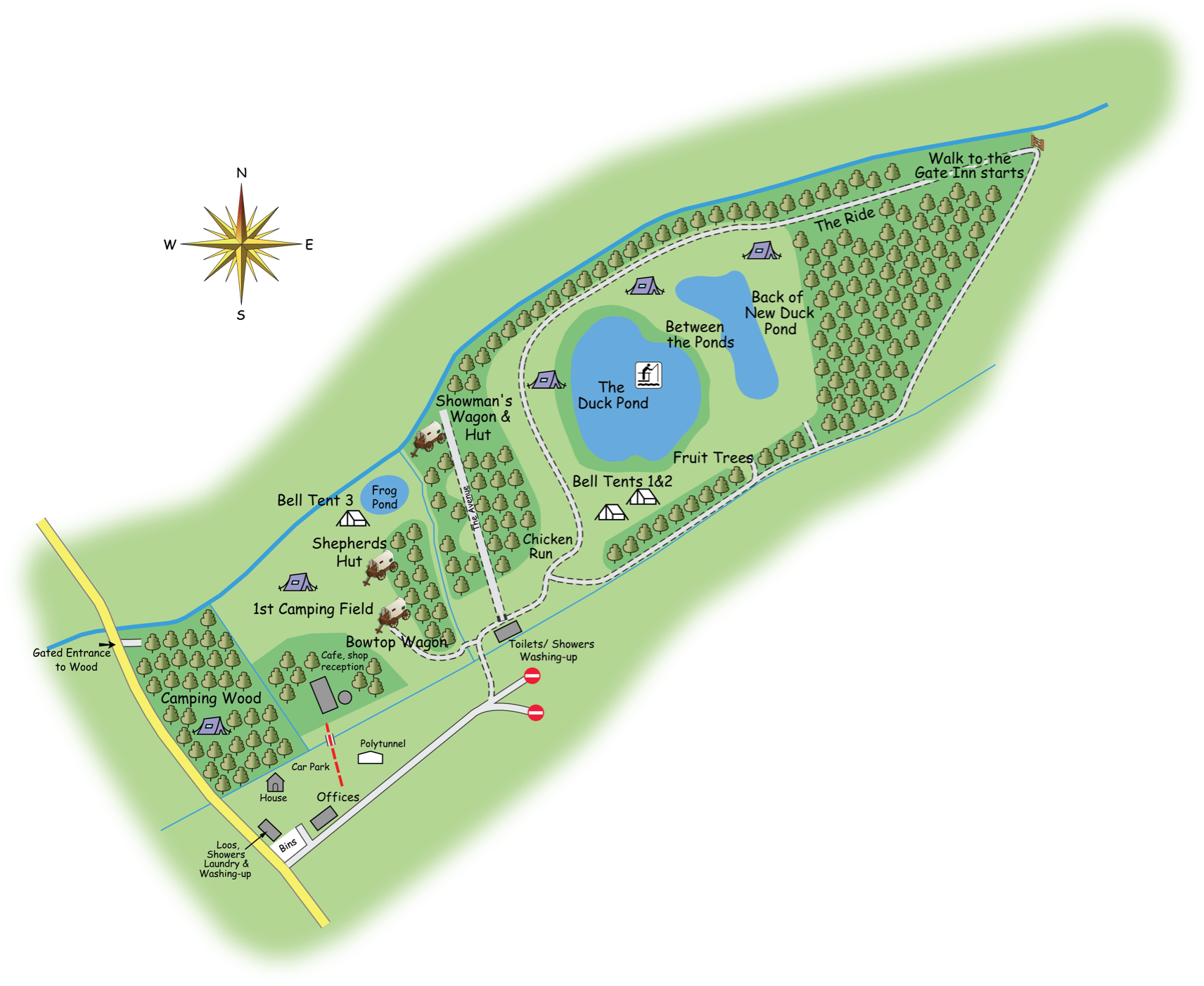 Campsite map
